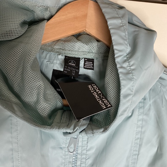 NWT Volcom Girls Juniors Colorblock Water Resistant Windbreaker Spring Jacket - Picture 6 of 7